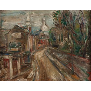 Stanisław Grabowski (1901 Libawa, Estonia - 1957 Chartres, Francja), Uliczka w Montmartre, przed/lub 1931