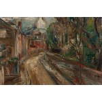 Stanisław Grabowski (1901 Libawa, Estonia - 1957 Chartres, Francja), Uliczka w Montmartre, przed/lub 1931
