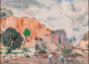 Jan Wacław Zawadowski (1891 Skobełka na Wołyniu - 1982 Aix en Provence), Pejzaż z kamieniołomem w tle