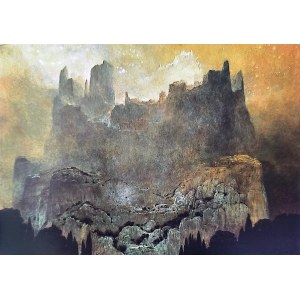 Postcard with a painting by Zdzislaw Beksinski, Association pour la promotion de l'oeuvre de Beksinski / Zdzislaw Beksinski