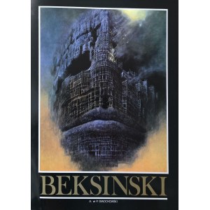 Folder promujący książkę Beksiński Piotra Dmochowskiego / Zdzisław Beksiński
