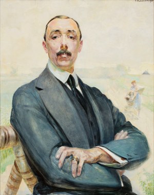 Jacek Malczewski (1854 - 1929), Portret Jana Albina Goetz-Okocimskiego, 1916