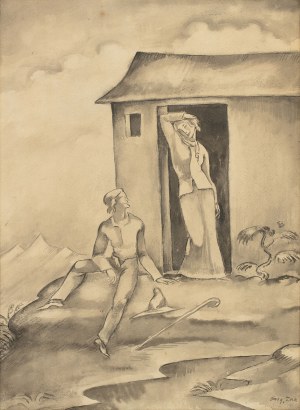 Eugeniusz Zak (1884 - 1926), Para kochanków, ok. 1917
