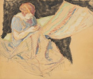 Leopold Gottlieb (1879 - 1934), Szyjąca, lata 20. - 30. XX w.
