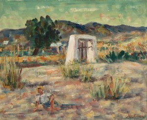 Zygmunt Menkes (1896 - 1986), Pejzaż z Ibizy, 1935