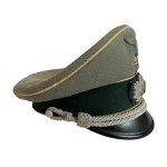 Heer 17th Infantry Regiment Officers Visor Cap with Braunschweig Skull