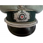 Heer 17th Infantry Regiment Officers Visor Cap with Braunschweig Skull