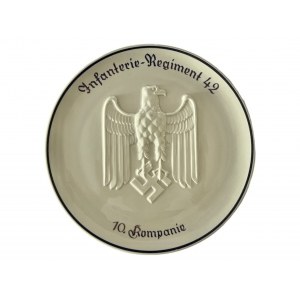Porcelain Plate for INFANTRY REGIMENT 42