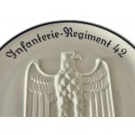 Porcelain Plate for INFANTRY REGIMENT 42