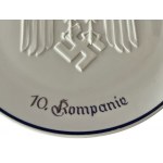 Porcelain Plate for INFANTRY REGIMENT 42