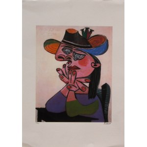 Pablo Picasso(1881-1973),Woman leaning-Dora Maar(Kobieta podparta-1938)