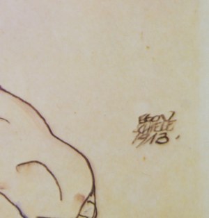 Egon Schiele(1890-1918),Kobiecy Akt 1913