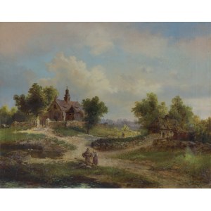Adam Wiktor Malinowski, Rural Landscape, 1877