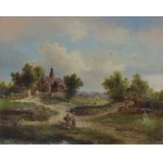 Adam Wiktor Malinowski, PEJZAŻ WIEJSKI, 1877
