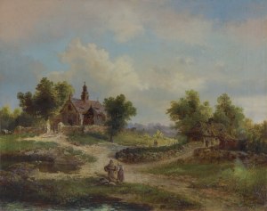 Adam Wiktor Malinowski, PEJZAŻ WIEJSKI, 1877