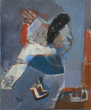 Rajmund Kanelba, ZABAWA Z DZIECKIEM, ok. 1950
