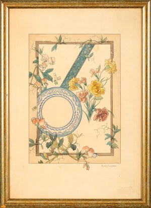 Henry Lambert, (XIX-XX w.), Ornament floryczny, k. XIX w