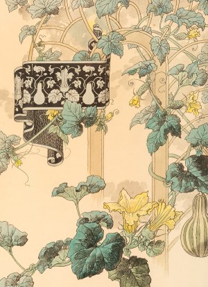 Henry Lambert, (XIX-XX w.), Ornament floryczny, k. XIX w