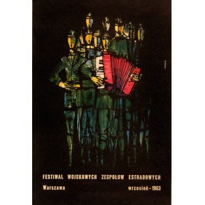 Roman Opałka, (1931-2011), Plakat Festiwal Wojskowych Zespołów Estradowych