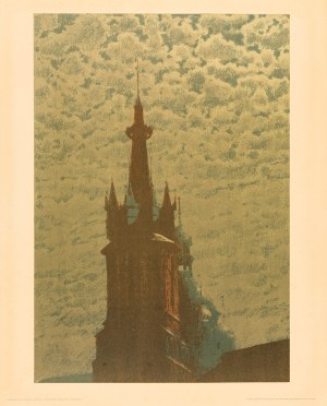 Józef Rapacki, (1871-1929), Wieże kościoła Mariackiego w Krakowie, przed 1914