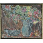 Helena Zaremba-Cybis, STILL NATURE WITH TREE AND FLOWERS