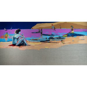 Ewa KRZYWIŃSKA (b. 1976), Surfers afternoon, 2024