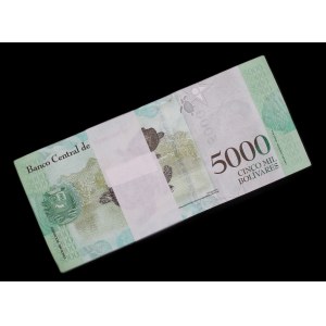 Venezuela. 5000 Bolivares 2017 Bundle x 100