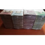 Venezuela. 4 Circulated Bricks 2012-2017 4000 Banknotes