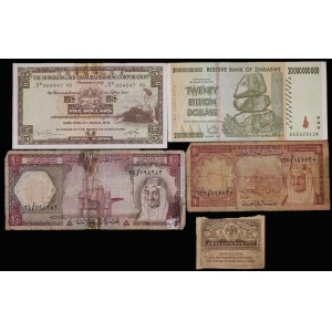World. 5 Mixed Banknotes