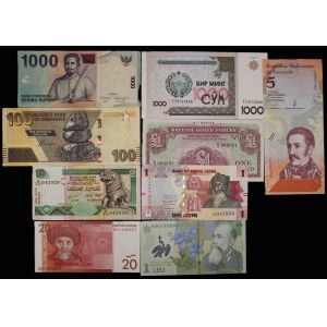 World. 9 Mixed Banknotes