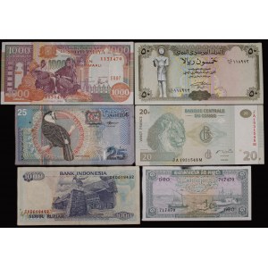 World. 6 Mixed Banknotes