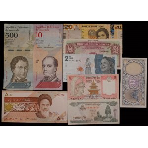 World. 9 Mixed Banknotes