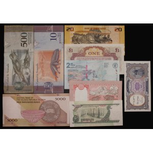 World. 9 Mixed Banknotes