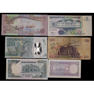 Welt. 6 Gemischte Banknoten