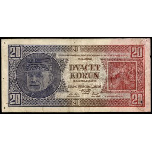 Czechoslovakia. 20 Korun 1926