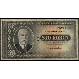 Czechoslovakia. 100 Korun 1945