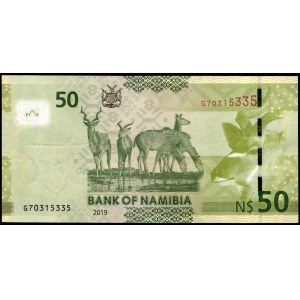 Namibia. 50 Dollars 2019