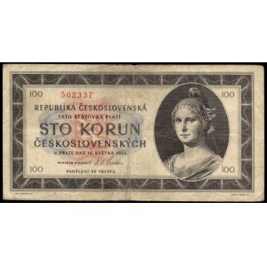 Czechoslovakia. 100 Korun 1945