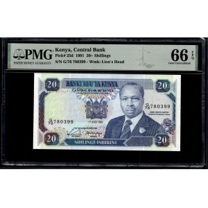 Kenya. 20 Shillings 1991