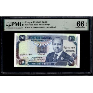 Kenya. 20 Shillings 1991