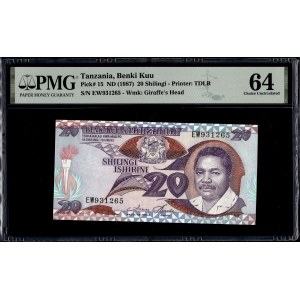 Tanzania. 20 Shillings 1987