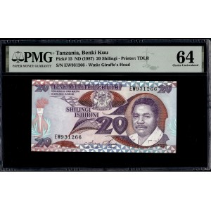 Tanzania. 20 Shillings 1987