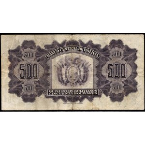 Bolivie. 500 Bolivianos 1928 Série D