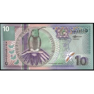 Suriname. 10 Gulden 2000