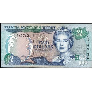 Bermuda. 2 Dollars 2000