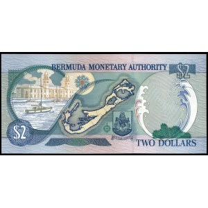 Bermuda. 2 Dollars 2000
