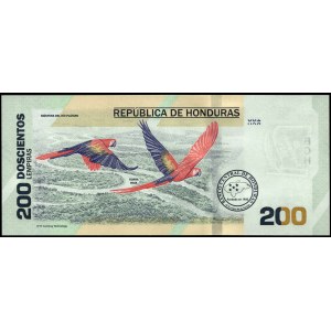 Honduras. 200 Lempiras 1821-2021 Indépendance
