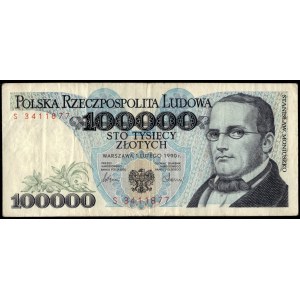 Pologne. 100000 Zlotych 1990 Préfixe S