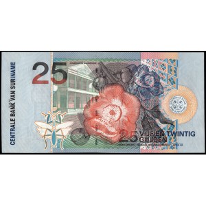 Suriname. 25 Gulden 2000 Replacement Low S/N 898