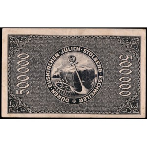 Germany. Düren 500000 Marks 1923 Low S/N 406